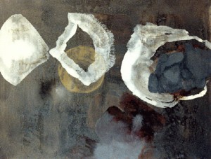 Teresa Muñiz. Hondeo. Óleo sobre tela 160 cm x 130 cm. Año 1991