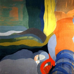 Teresa Muñiz. Sin título. Óleo sobre tela. 200cm x 200cm. Año 1996